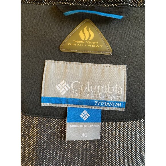 COLUMBIA OMNI HEAT WOMENS PURPLE AND BLACK HOODED JACKET SZ XL - Picture 6 of 7